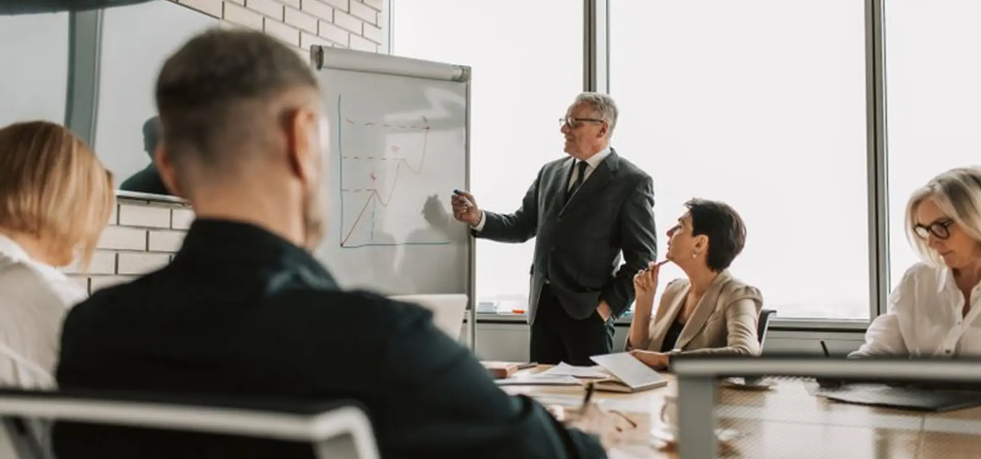 Business team in a strategy meeting